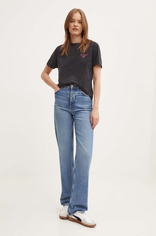 Îmbrăcăminte Kaotiko tricou din bumbac AP019.01.M002 negru