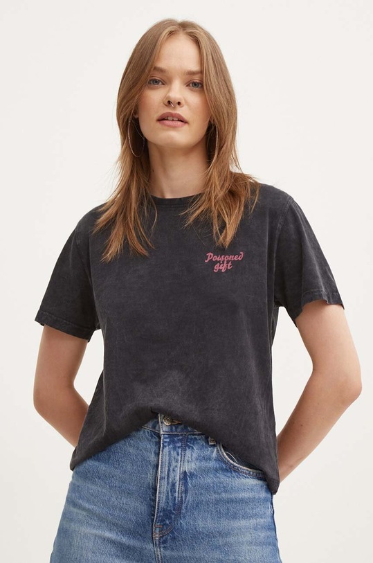 Kaotiko tricou din bumbac AP019.01.M002 negru