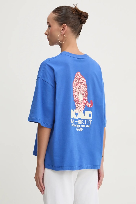 Odzież Kaotiko t-shirt bawełniany AP007.01.G002 niebieski