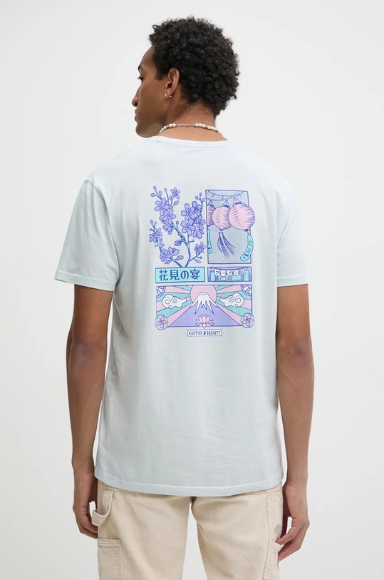 Oblečení Bavlněné tričko Kaotiko AP067.01.G002 modrá