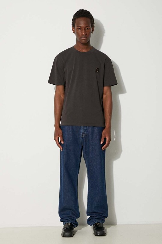 Filling Pieces tricou din bumbac Lux 74413730629 maro AW24