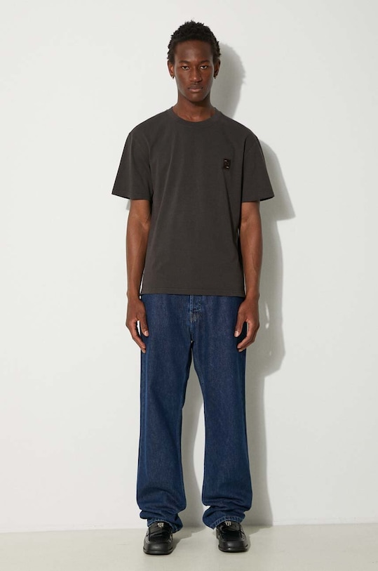 Хлопковая футболка Filling Pieces Lux 74413730629 коричневый AW24
