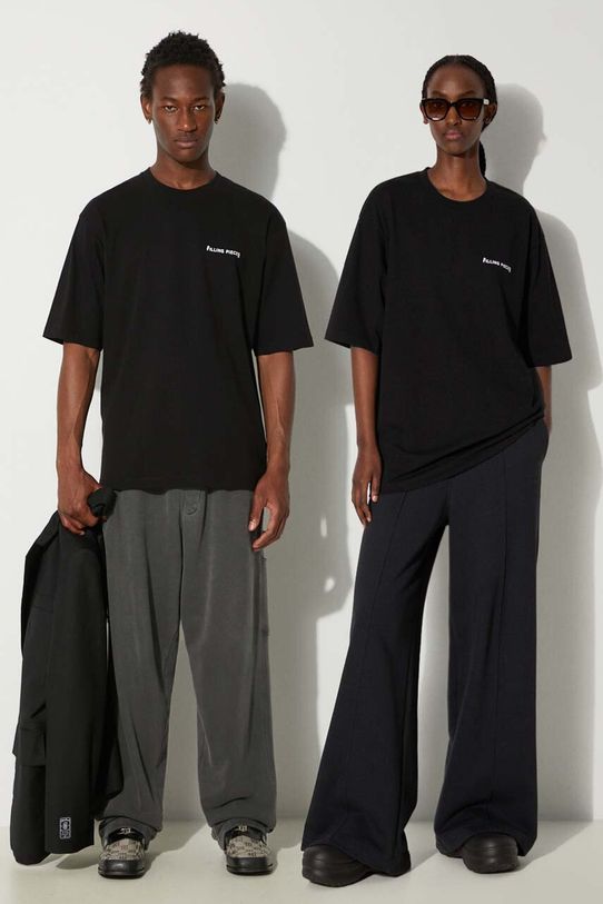 Бавовняна футболка Filling Pieces Boxy бавовна чорний 74413781861