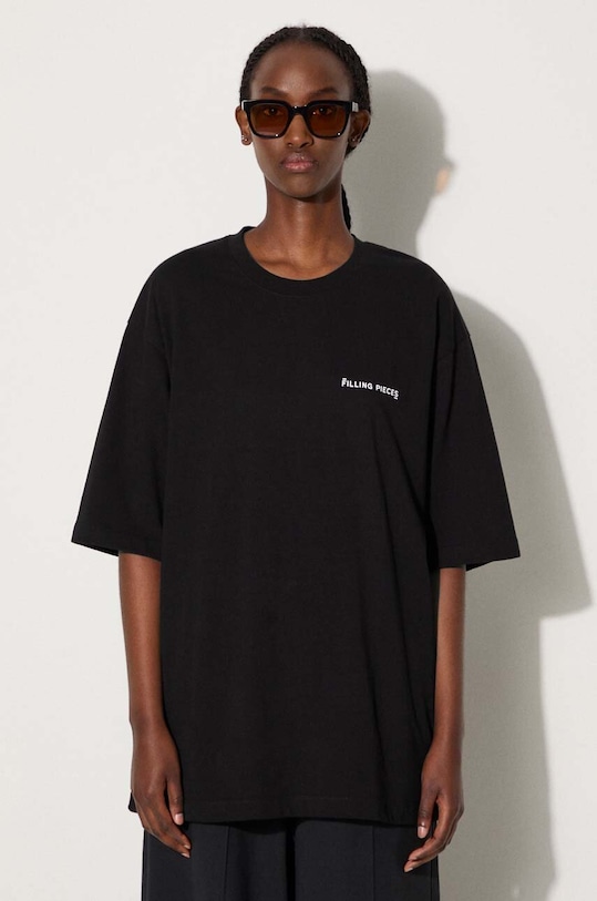 Одяг Бавовняна футболка Filling Pieces Boxy 74413781861 чорний