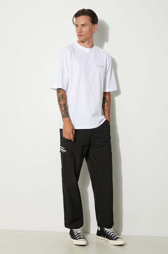 Дрехи Памучна тениска Filling Pieces Boxy 74413781901 бял