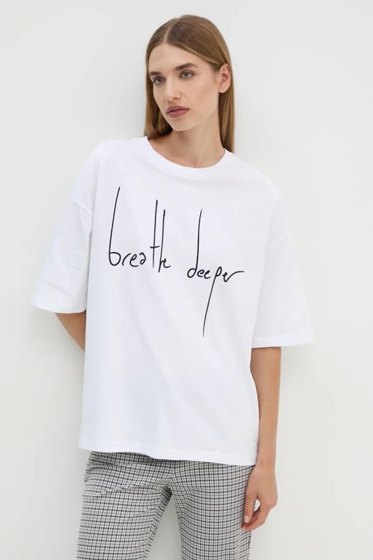 Abbigliamento A.P.C. t-shirt in cotone t-shirt journey COHFM.M26440 bianco