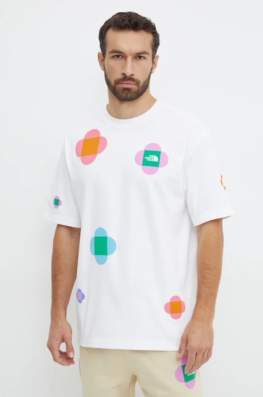 Bavlnené tričko The North Face TNF x Yinka Ilori NF0A8AMCFN41 biela AW24