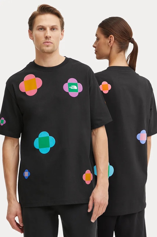 The North Face t-shirt bawełniany TNF x Yinka Ilori nadruk czarny NF0A8AMCJK31