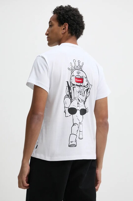 Памучна тениска Sprayground свободна бял SP620