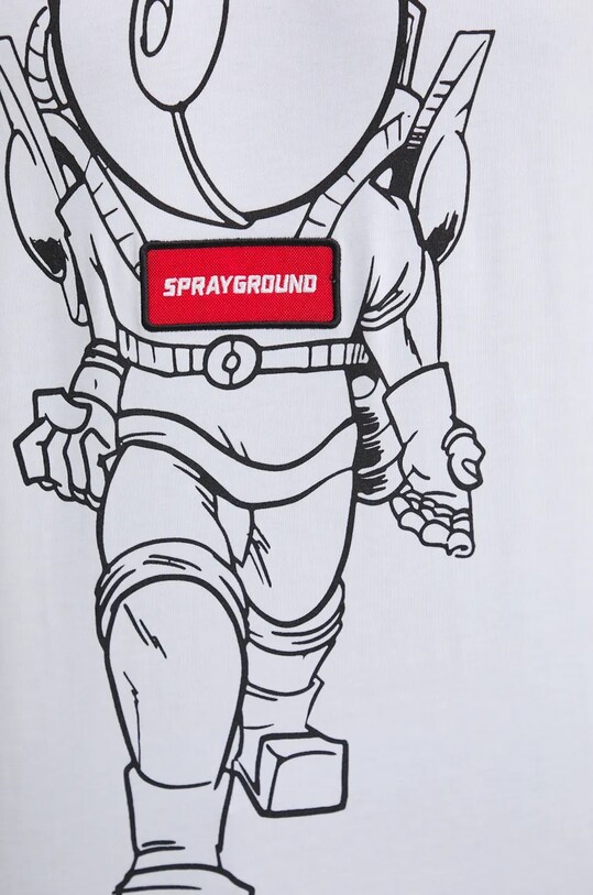 Памучна тениска Sprayground SP620 бял