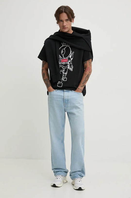 Pamučna majica Sprayground crna SP620