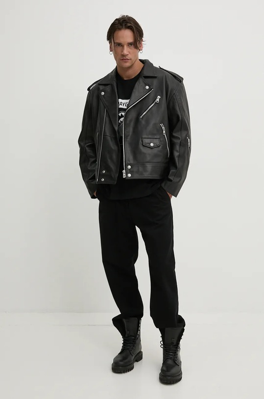 Bavlnené tričko Sprayground SP667 čierna AW24