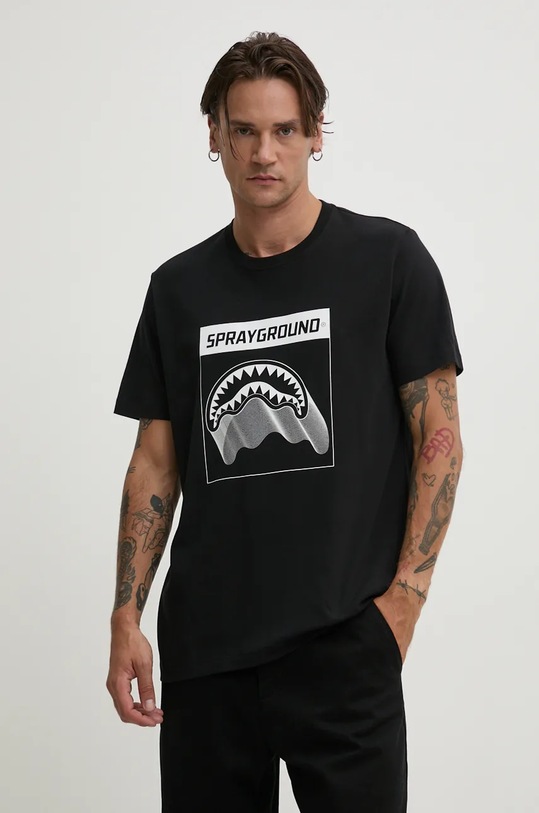 Bavlnené tričko Sprayground čierna SP667