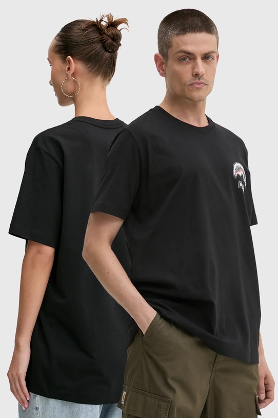 Хлопковая футболка Sprayground хлопок чёрный SP679