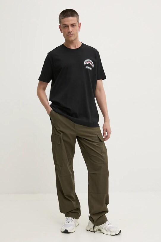 Хлопковая футболка Sprayground SP679 чёрный AW24