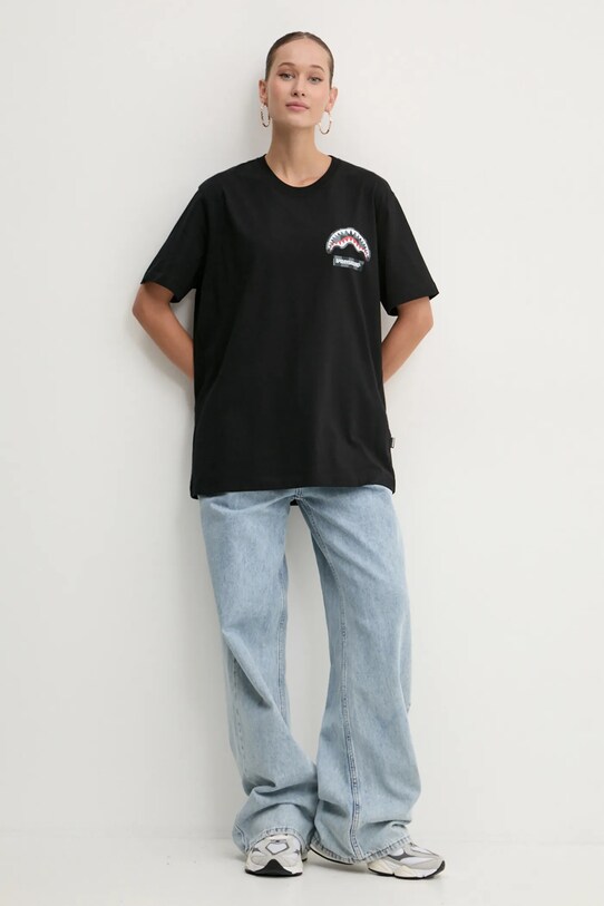 Одежда Хлопковая футболка Sprayground SP679 чёрный