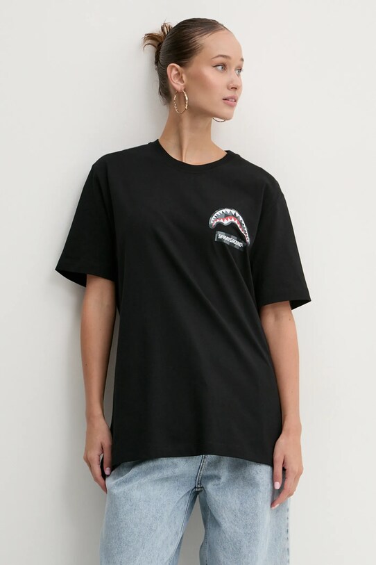Хлопковая футболка Sprayground чёрный SP679