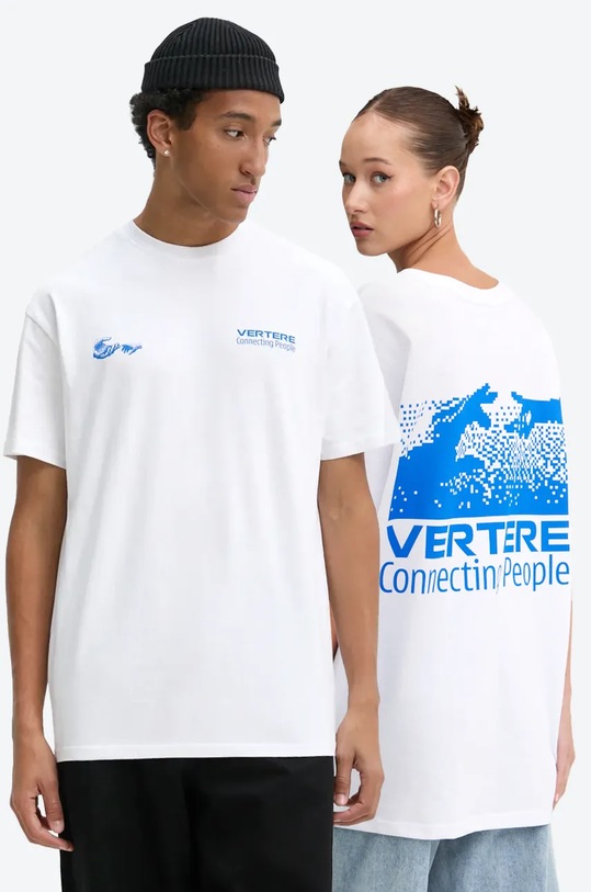 Vertere Berlin tricou din bumbac print alb VER.T270