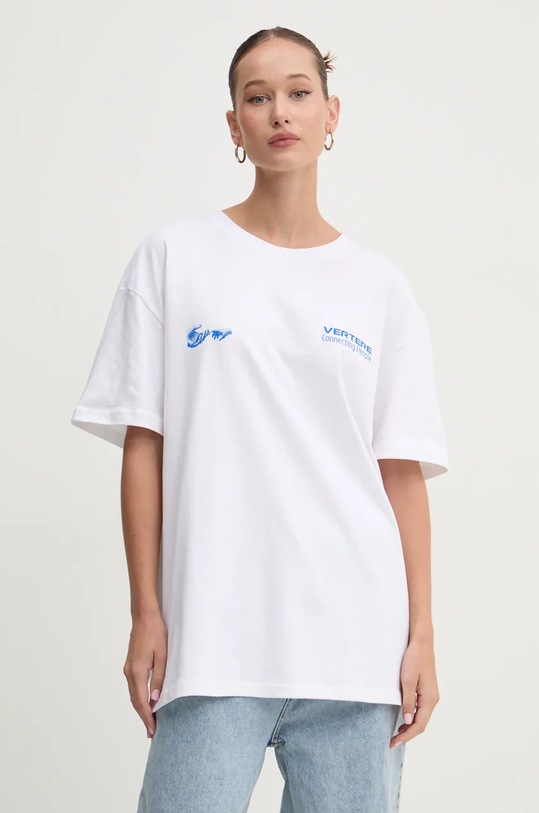 Vertere Berlin tricou din bumbac VER.T270 alb AW24