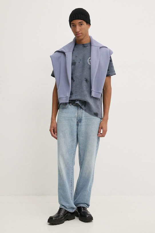 Vertere Berlin tricou din bumbac VER.T266 albastru AW24