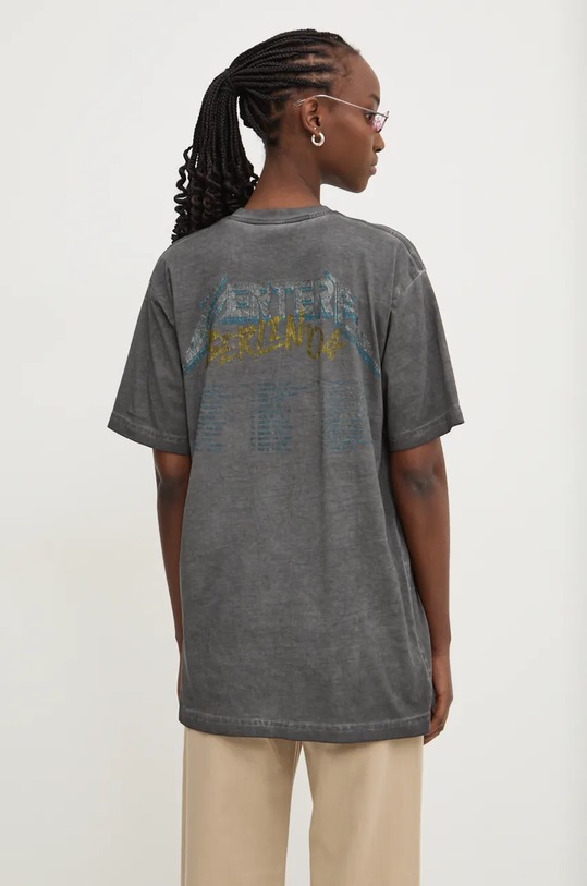 Vertere Berlin tricou din bumbac gri VER.T246