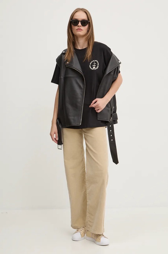 Îmbrăcăminte Vertere Berlin tricou din bumbac VER.T252 negru