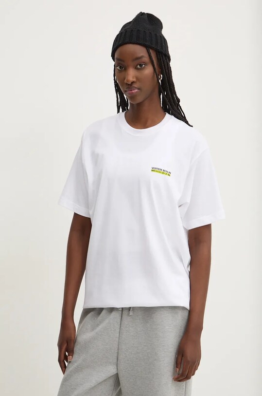 Vertere Berlin tricou din bumbac alb VER.T271