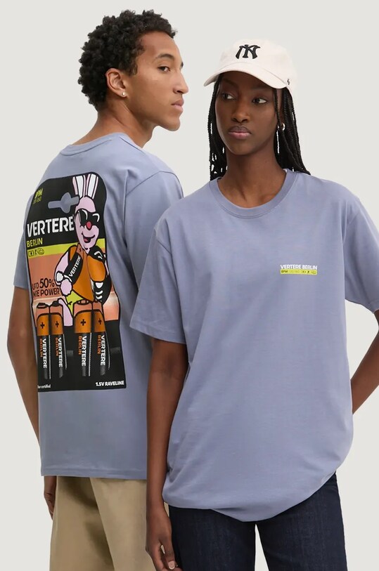 Vertere Berlin tricou din bumbac print violet VER.T271