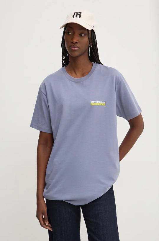 Хлопковая футболка Vertere Berlin фиолетовой VER.T271