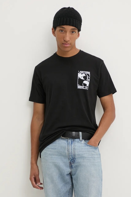 Pamučna majica Vertere Berlin VER.T250 crna AW24