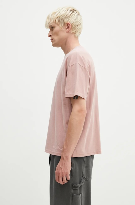 Bavlnené tričko A.P.C. Floater COHBS.M26437.FAD ružová AW24