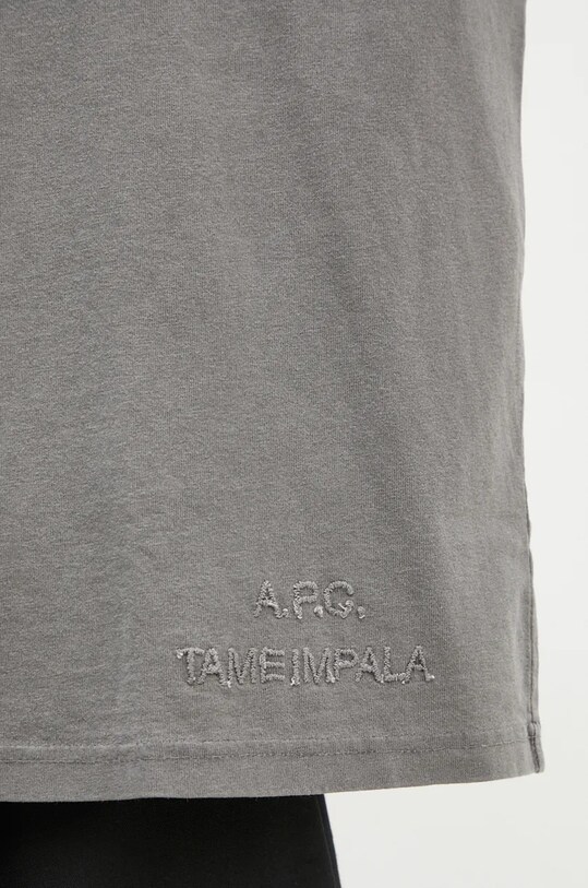 Βαμβακερό μπλουζάκι A.P.C. Floater COHBS.M26437.LAD
