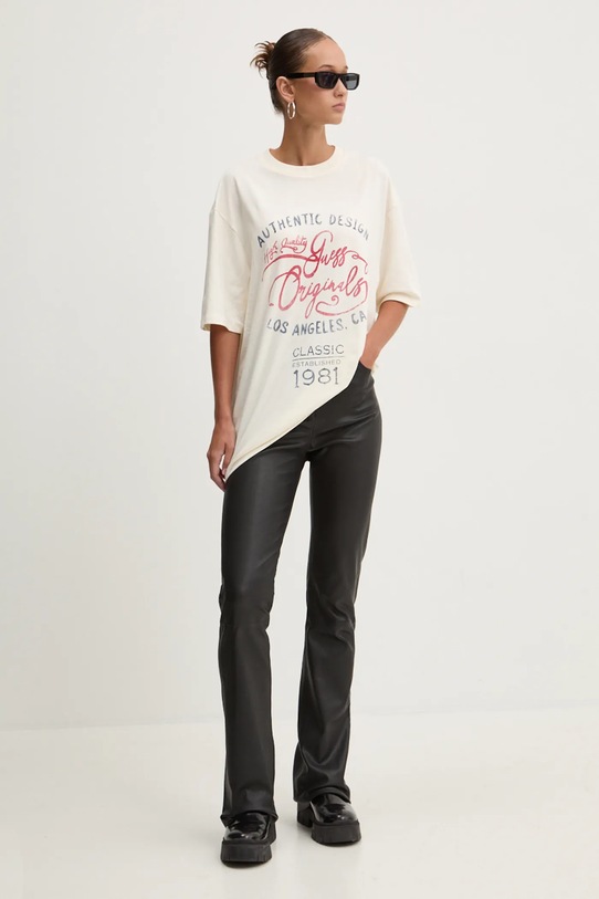 Pamučna majica Guess Originals M4BI18.K8FQ4 bež