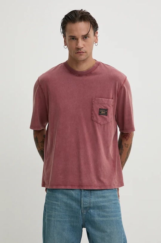 Guess Originals tricou din bumbac uni roz M4BI57.K8FQ4