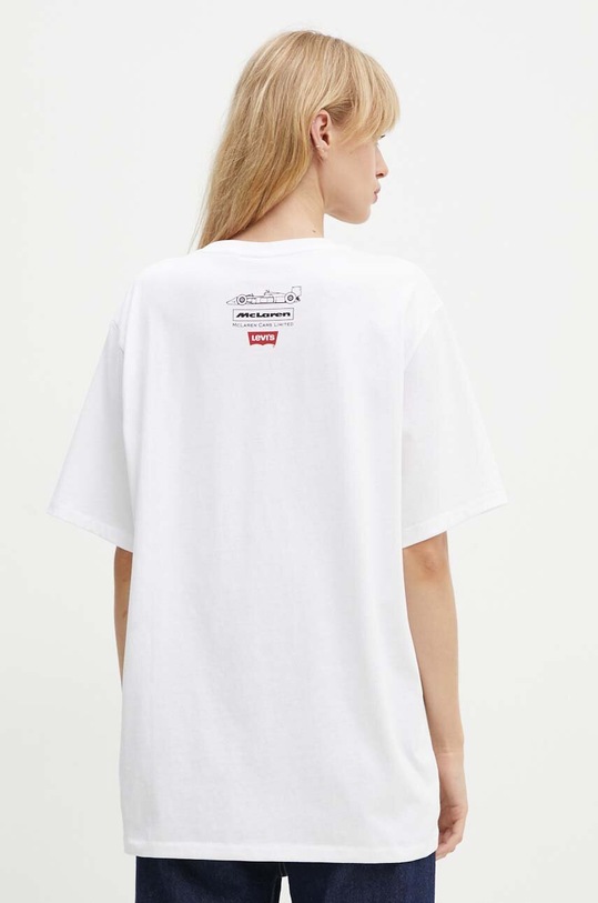 Levi's t-shirt bawełniany Levi’s x McLaren A8991.0000 biały