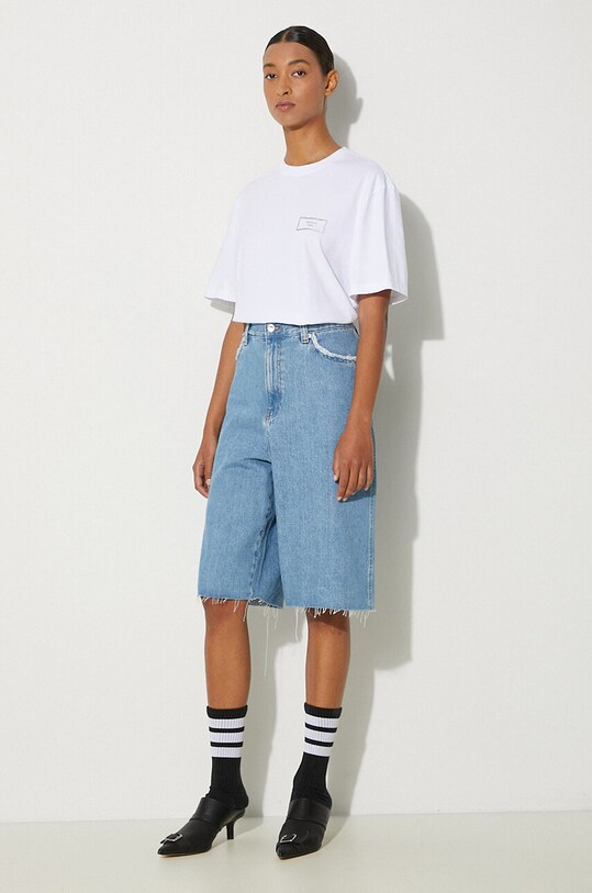 Памучна тениска Martine Rose Classic T-Shirt 603JE01000B бял AW24