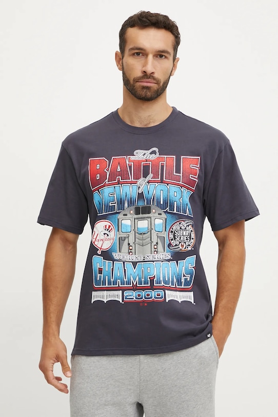 Bavlněné tričko 47 brand MLB New York Yankees BU017TMYIHQ632878VN námořnická modř AW24