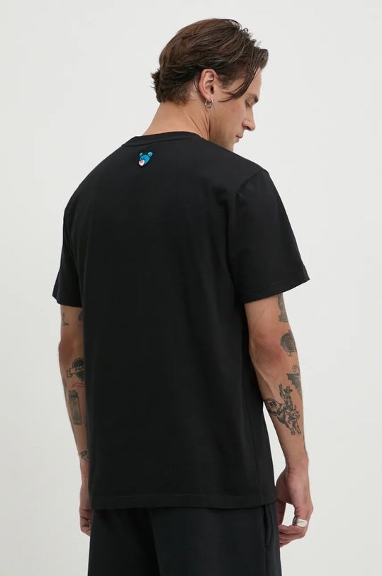 Odzież Inbetweeners t-shirt bawełniany F4TWUATH023 czarny