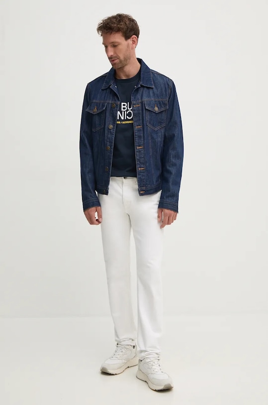 Bavlnené tričko Red Bull Racing x Pepe Jeans RU500002 tmavomodrá AW24