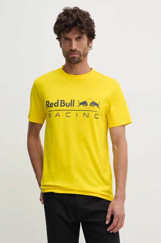 Bavlněné tričko Red Bull Racing x Pepe Jeans RU500005 žlutá AW24