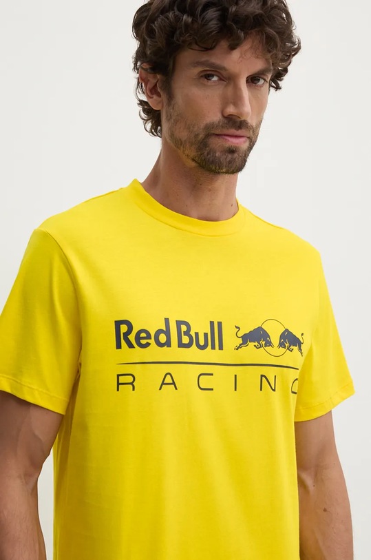 Bavlněné tričko Red Bull Racing x Pepe Jeans RU500005 žlutá