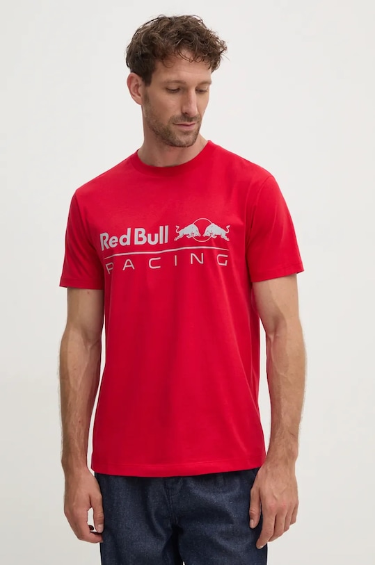 Red Bull Racing x Pepe Jeans t-shirt bawełniany RU500005 czerwony AW24