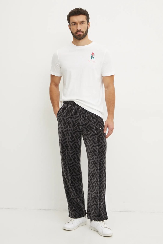 Puma tricou din bumbac PUMA X SQUID GAME 627426 bej AW24