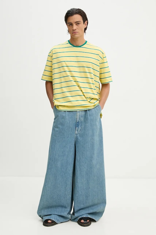 Sunnei tricou din bumbac RTWXJER008 galben AW24