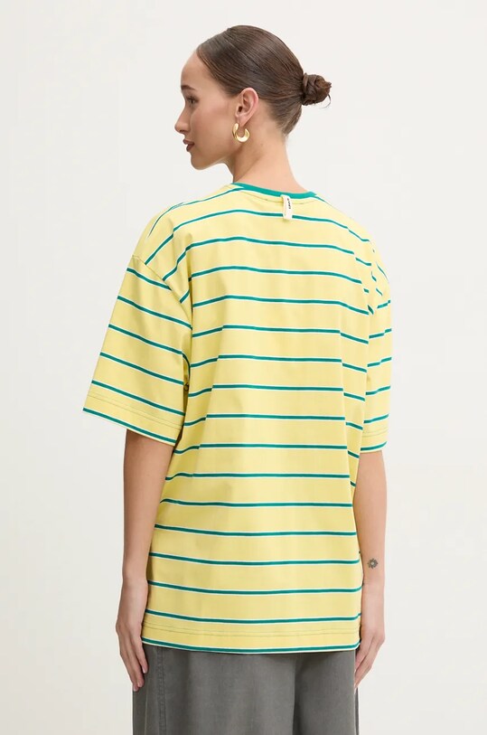 Sunnei tricou din bumbac galben RTWXJER008