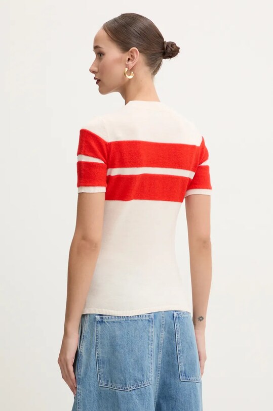 Sunnei sweter wełniany RTWXKNW003 beżowy
