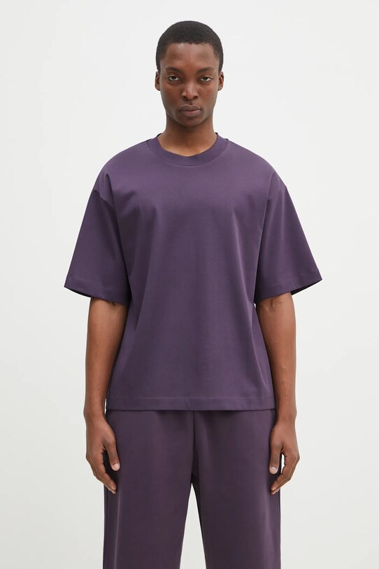 Pangaia tricou din bumbac uni violet 10002012