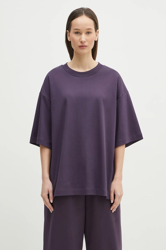 Pangaia tricou din bumbac 10002012 violet AW24