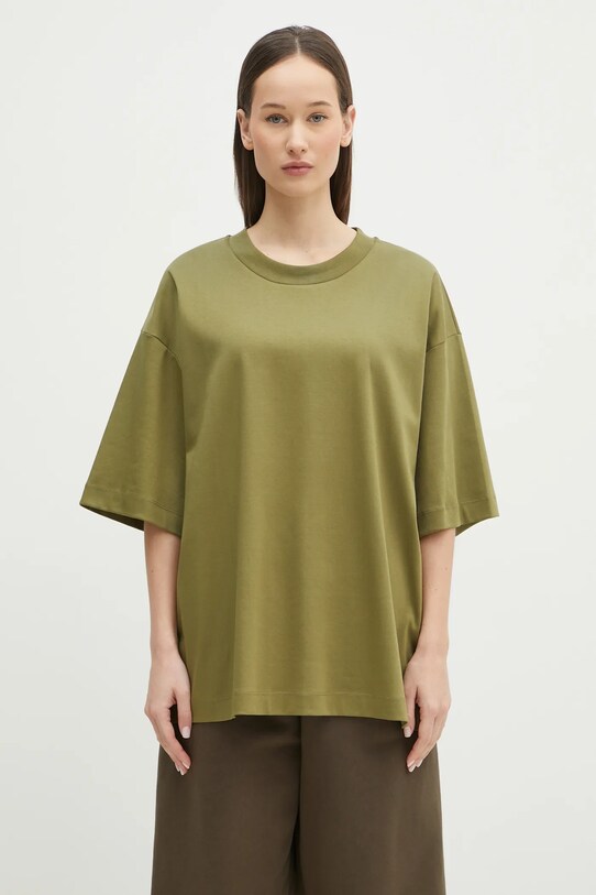 Pangaia tricou din bumbac 10002012 verde AW24