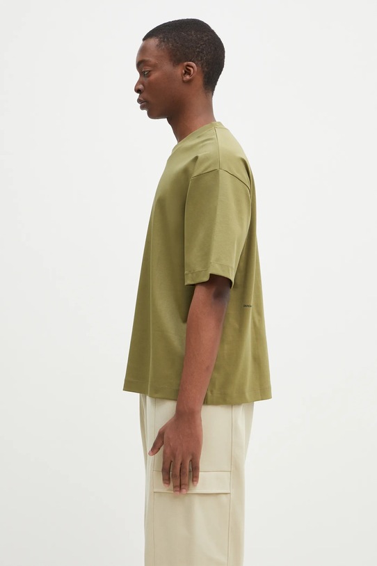 Ρούχα Βαμβακερό μπλουζάκι Pangaia 10002012 πράσινο